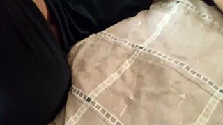 sliding cock between chocolate cheeks of big booty african sex doll