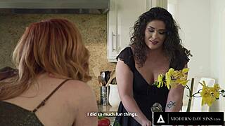 whoa free use redhead milf lauren phillips takes anal creampie right in front of wife 😈🍑
