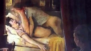 vintage erotic scenes unfold in antique style