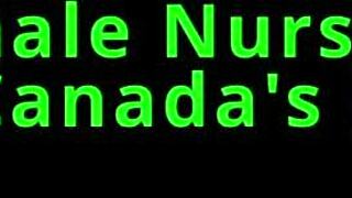 Behind Scenes Nurse in Latex Examines Patient's Penis Up Close with Spreading Tits