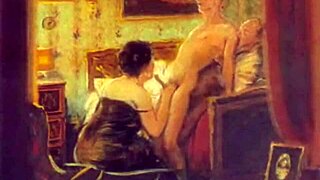 vintage erotic scenes unfold in antique style