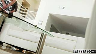 stepmom dee williams grabs innocent stepson for hardcore riding creampie lessons on big natural tits