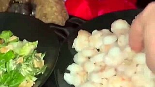 snowwhite, shove food deep in your arab pussy?