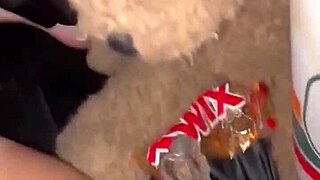 snowwhite, shove food deep in your arab pussy?