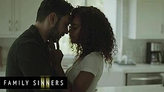Ebony Babe Moans! Father-in-Law Licks Spanks Wet Pussy!