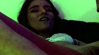 Skinny Brunette Lesbians Lick Shaved Pussies to Scissoring Orgasms with Vibrators