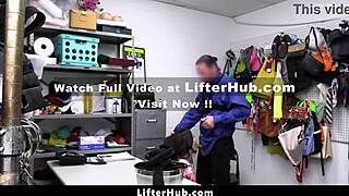uhh officer says i can go if i sit on his lap n play with his thick meaty cock then he rips my clothes n pounds me bent over in the garage -lifterhub