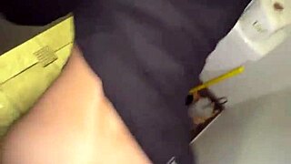 caught anal fucking wife in restroom kept pounding
