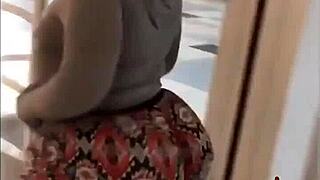 fat ass begs for licking in playful antics