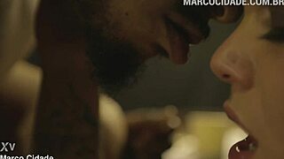 bárbara alves licks nego catra's cock then fucks her white pussy