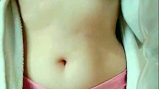 cute pigtail student gropes big tits and pussy post-shower ahegao frenzy.