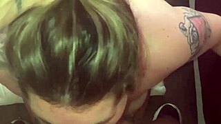 black lover bends blonde slut over, fucks doggystyle then facial cumshot on natural tits