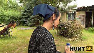 hunt4k naughty czech gypsy fucked stranger right in front of family