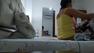 caught her calling hubby then she picks me colombian slut in usa spills all