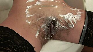 Married Milf Shaves Her Thick Hairy Pussy