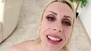 blonde bimbo brittany bardot takes 5 bbc balls-deep anal gaping outdoors