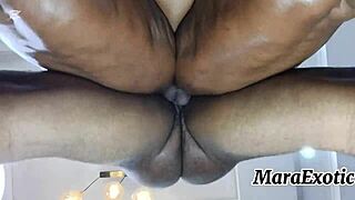 hey check pov backshots on mara exotic the hot ebony milf with creamy curves and hairy vibe