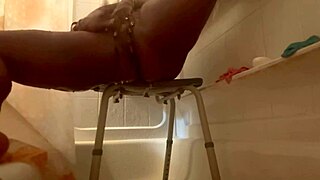 Watch her fingers plunge deep into that dripping wet pussy under the shower spray.