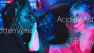 Femdom Goddess Worships Feet Licking Toes Socks