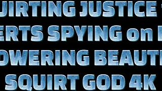 perverts spying on busty showering beauties get squirting justice in 4k