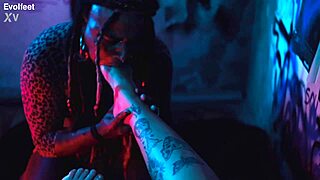 Femdom Goddess Worships Feet Licking Toes Socks