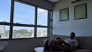 Babe slept sheetless, I fucked her hard without mercy