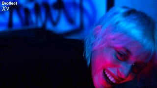 Femdom Goddess Worships Feet Licking Toes Socks