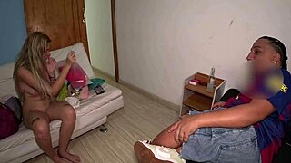 jordana xavier's big ass midget latina teases shaved pussy in mansion suite bath