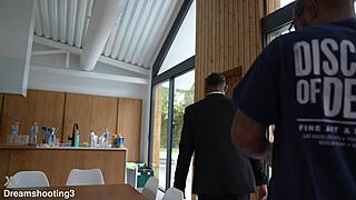 italiana gets revenge fucked hard by two friends in doggystyle and missionary