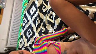 petite latina starts with buttplug tease then rides big cock into wild rough fuck