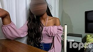 peruvian latina sandra begs for creampie cash in homemade pov casting interview orgasm