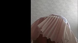 Sexy Teacher Secretary in Stockings Skirt Lifts Legs for Bookworm Ass