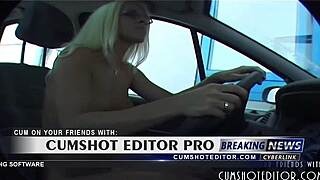 Young German Amateur Strips Naked At Car Wash