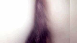 desperate wife masturbates wildly before fucking crossdressing husband