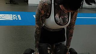Gym Milf's Big Tits and Ass Workout Temptation