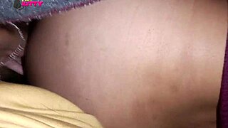 blonde colombian curvy girlfriend bends fat ass for homemade bed pounding