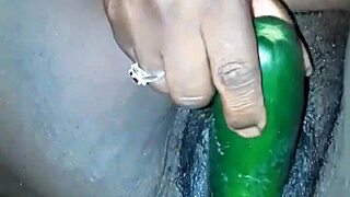 Pregnant Ebony Fucked Deep with Fat Cucumber Full Video Soon