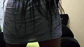 Watch ebony beauty Keita grind her massive ass cheeks seductively