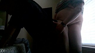 ex girlfriend begs quick creampie from ebony friend cock