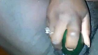 Pregnant Ebony Fucked Deep with Fat Cucumber Full Video Soon