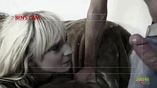 Tasting Cum Milf's Favorite After Blonde Doggystyle Big Cock Ride
