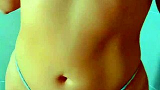 Latina's Steamy Shower Vibrator Tease