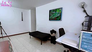 Colombian Fitness Wife Fucked Raw By Tailor For Lingerie Payment!!