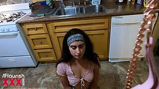 19yo angeline red chained stepdaughter bbc bent over cumshot interracial bdsm!