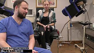 Blonde Patient Ava Siren Bent Over Doctor Fucks Doggystyle Cum Tramp Stamp Tattoo