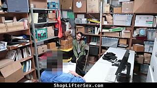 whoa officer threatens shoplifter teen she takes it rough with open arms