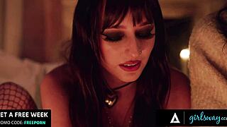 Goth Lana 18+ And August Skye Summon Milf Penny Barber's Sex Spirit With Spanish Subs