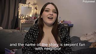 Behind The Scenes: Curvy Bbw Milf Pegs Neighbor And Swallows His Load