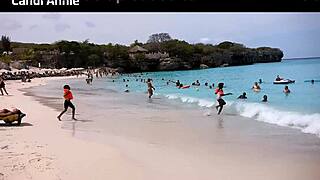 Caribbean Gilf Candi Annie Swings Wild on Cruise