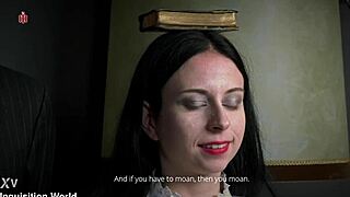 Maid Judith's ordeal! Spanked in outfit balancing rule book with fake smile for superiors!